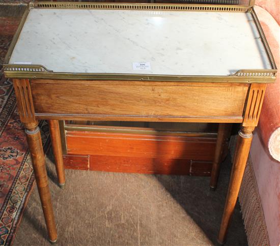 19th century French marble topped table